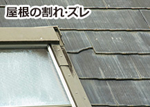 屋根の割れ・ズレ